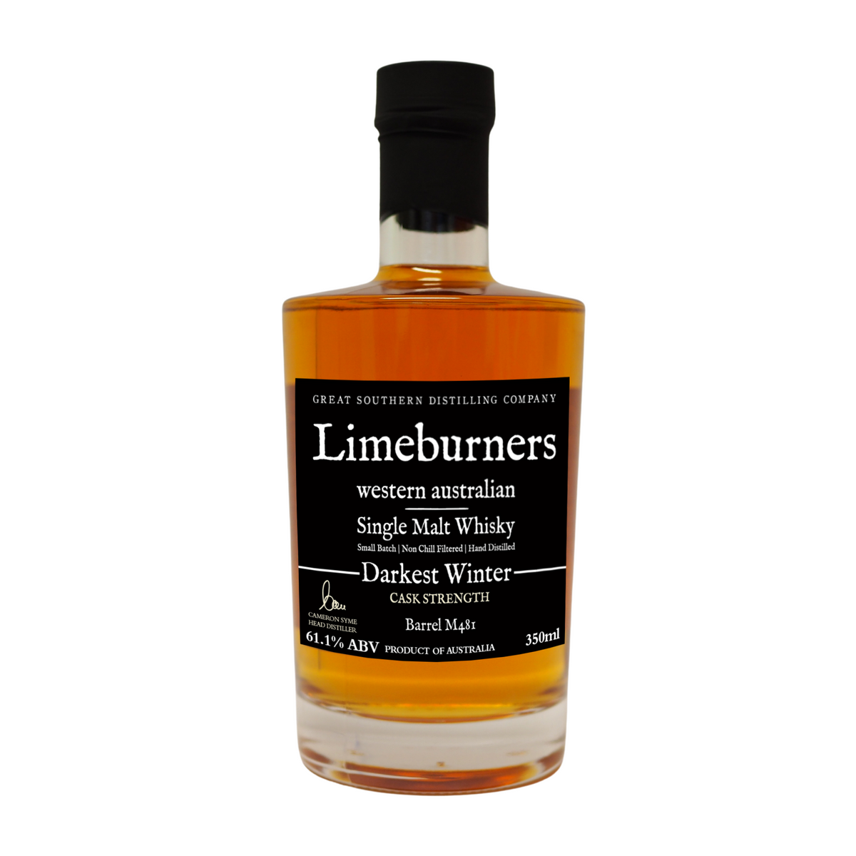 Limeburners Single Malt Whisky Darkest Winter 61.1% (AWARD M481 ...