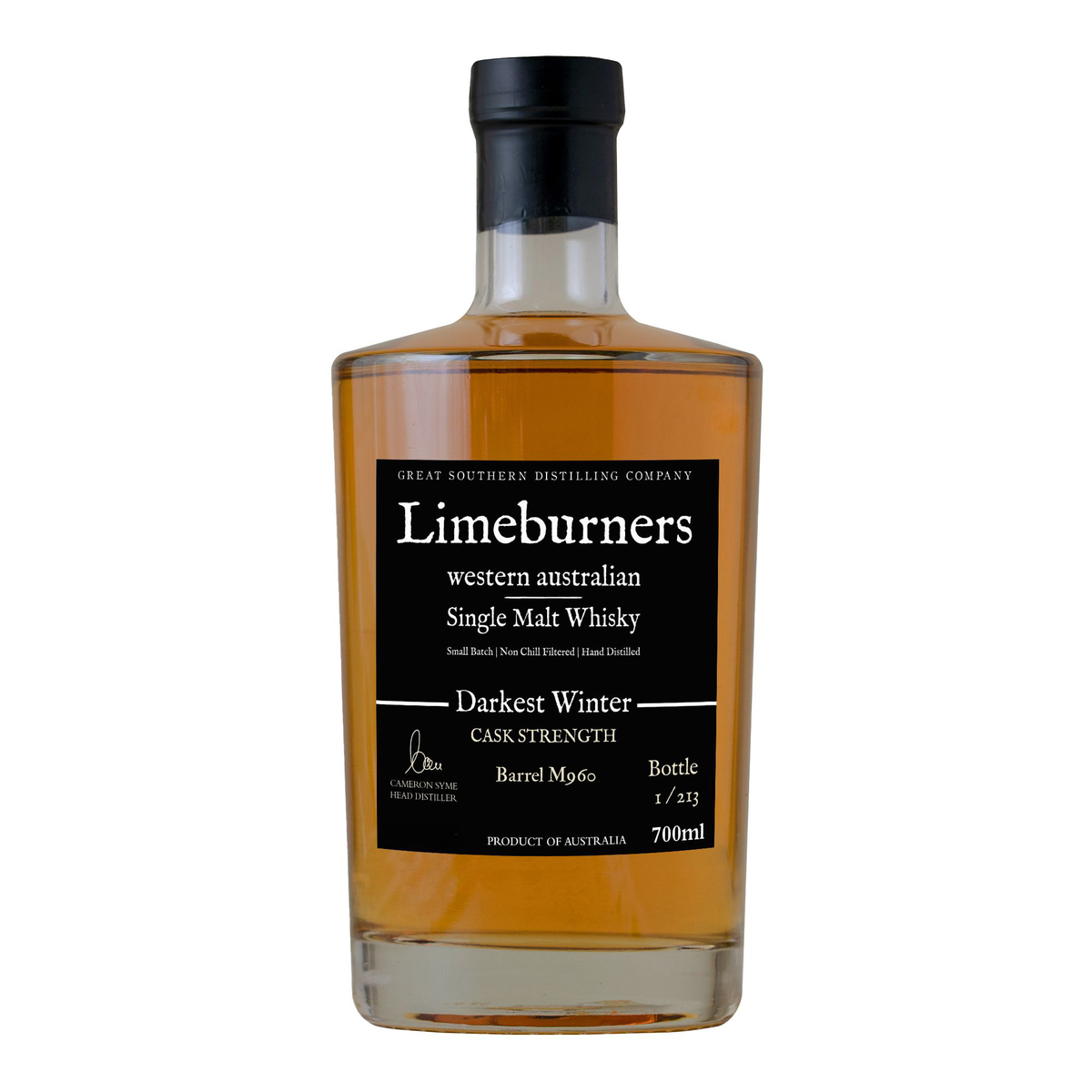 Limeburners Single Malt Whisky Darkest Winter 64.2% (M960) – Great ...