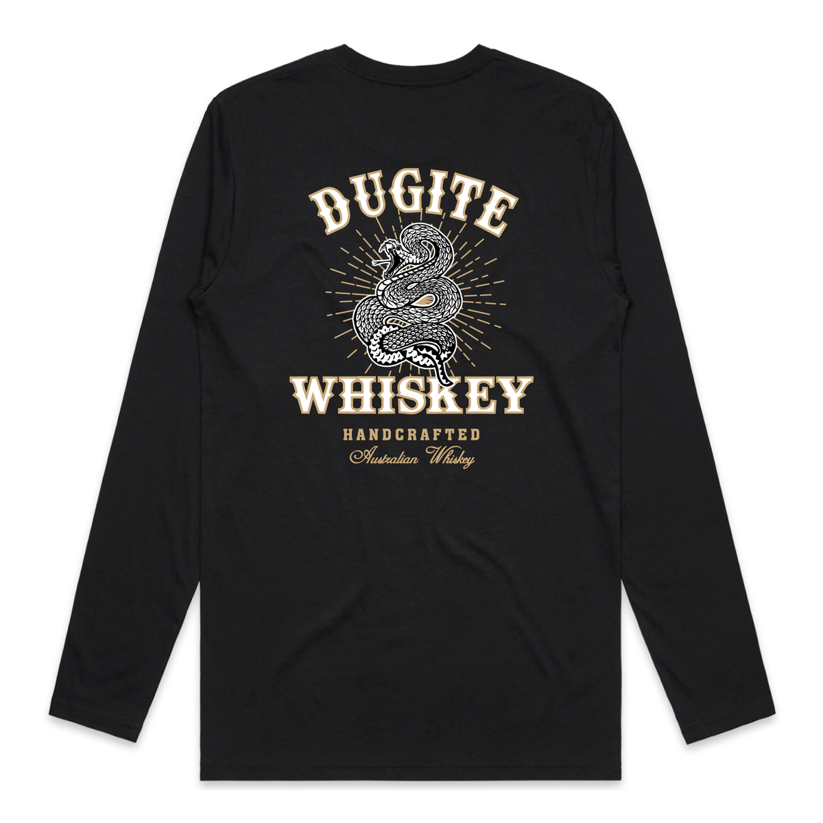 Dugite Whiskey Black Long Sleeve Tshirt Unisex Great Southern Distilling Company 9959